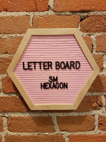 Large White Hexagon Letter Board